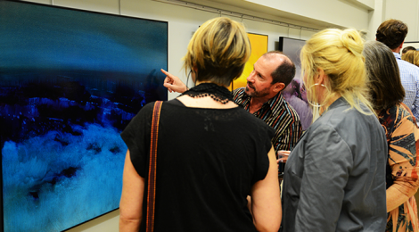 Opening night of "The Nature of Suggestion" by David Sites.
