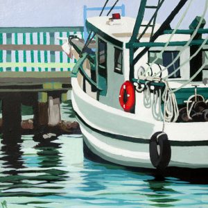 Dock on the Bay 12" X 12" acrylic on canvas $200
