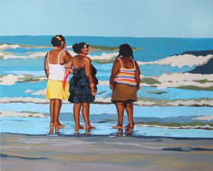 Mocha Shouldered Ladies 18" X 24" acrylic on canvas $255
