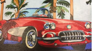 Beach Buggy 16" X 20" acrylic on canvas $275